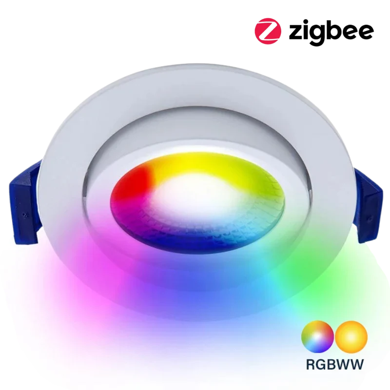 EcoDim Zigbee LED Inbouwspot - RGBWW 2700K-6000K
