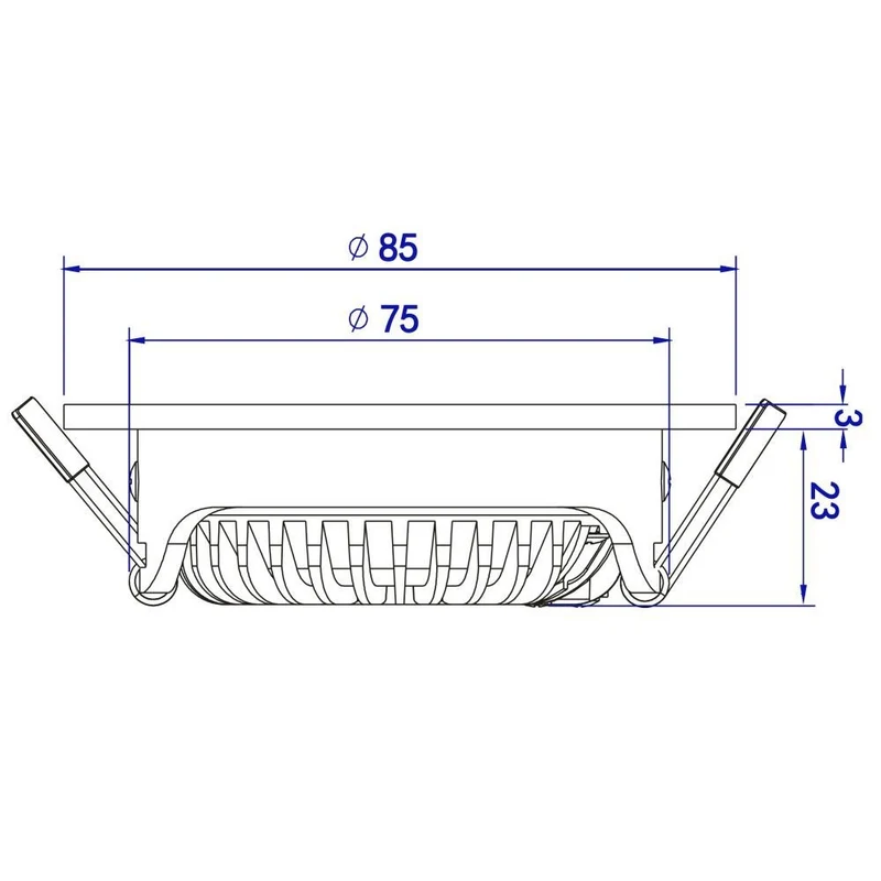 EcoDim Zigbee LED Inbouwspot - RGBWW 2700K-6000K