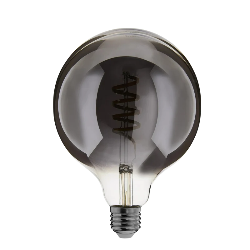 EcoDim Zigbee led lamp dimbaar E27, globe G125, Smokey 2000K-4000K