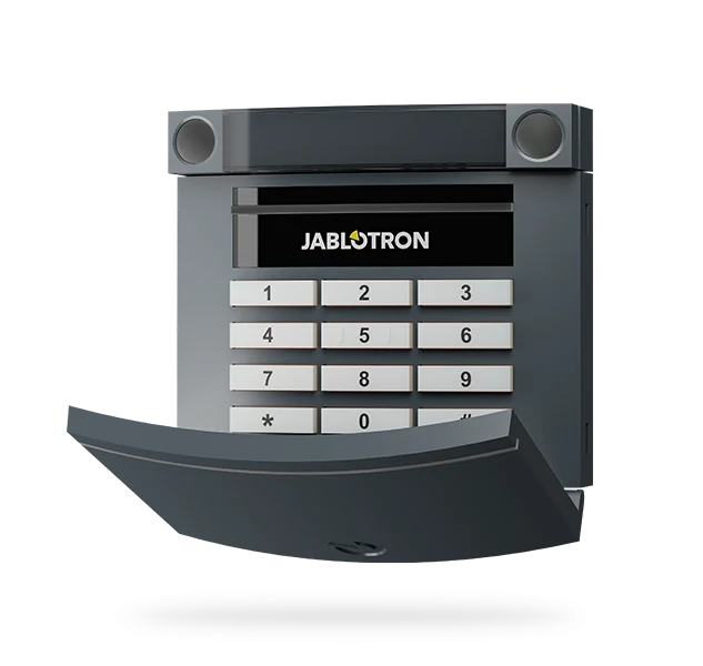 Jablotron Funk-Bedienteil JA-153E-AN mit Tastatur + RFID-Lesegerät, anthrazit