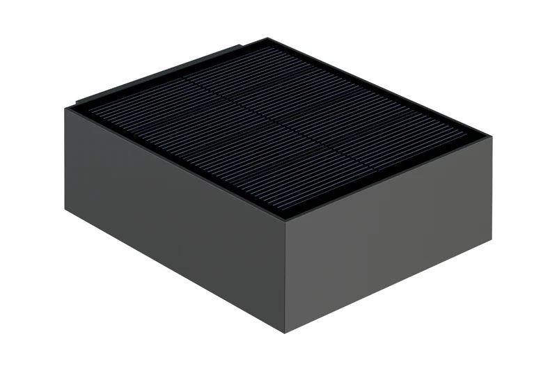 NexSun Ember | 1000 Lumen | Quadratische, moderne Solar-Wandleuchte