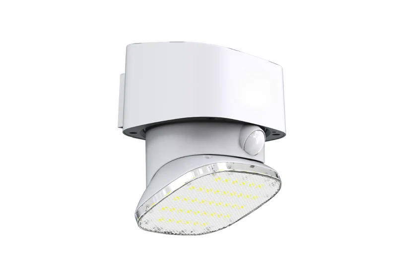 NexSun Nautilus | 2000 Lumen | Neigbare und drehbare Solar-Wandleuchte mit PIR-Sensor