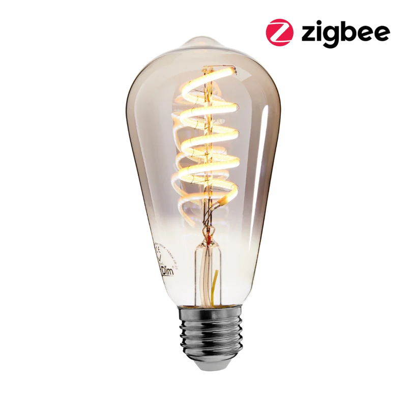 EcoDim Zigbee led lamp E27 edison 2000K-4000K (ST64)