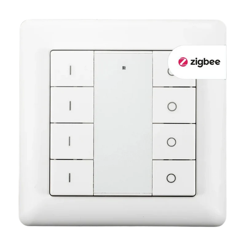EcoDim Draadloze Zigbee wandschakelaar voor 4 groepen