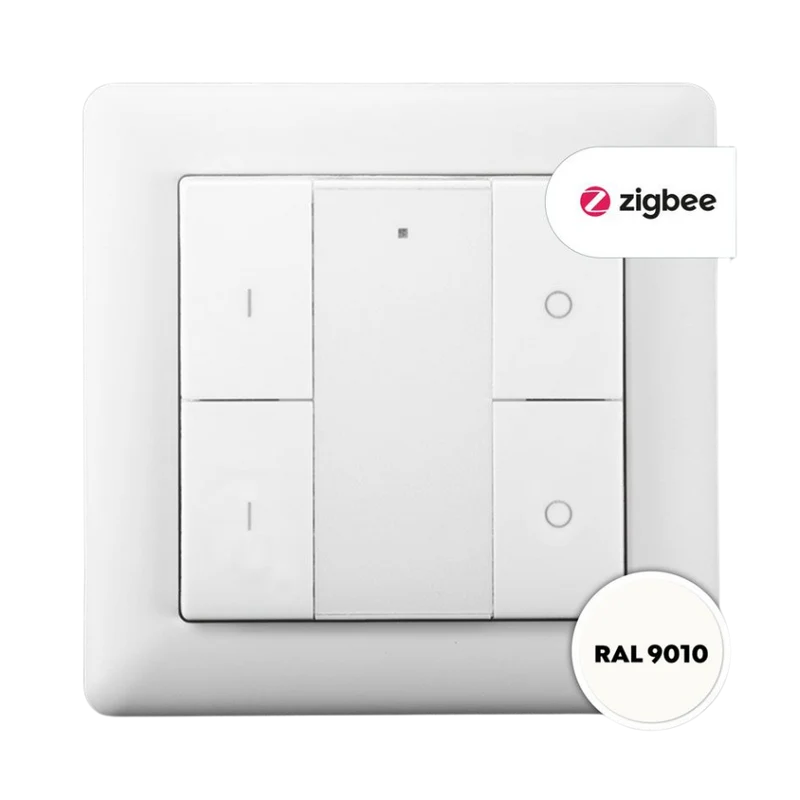 EcoDim Draadloze Zigbee schakelaar voor 2 groepen