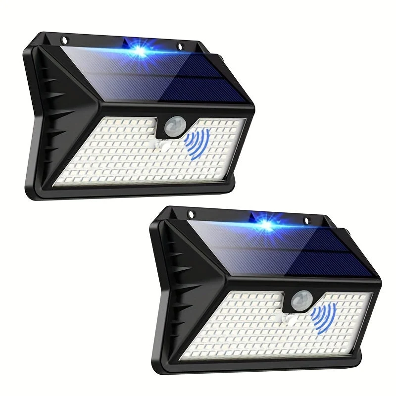 Außenwandleuchte Kunststoff Schwarz 16 cm – Solar, Bewegungssensor, 3 Modi