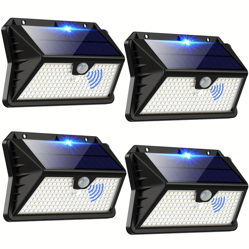 Außenwandleuchte Kunststoff Schwarz 16 cm – Solar, Bewegungssensor, 3 Modi