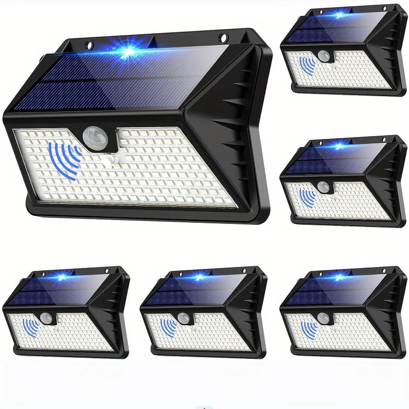 Außenwandleuchte Kunststoff Schwarz 16 cm – Solar, Bewegungssensor, 3 Modi