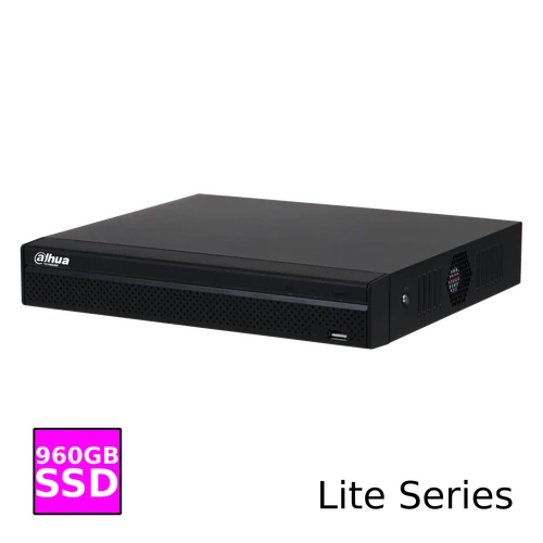 Dahua 4K 4 Kanaals NVR Recorder - NVR4104HS-P-4KS3 met 960GB SSD