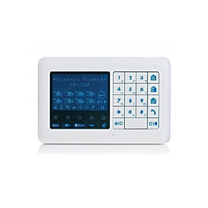 Visonic PowerG LCD-Funk-Bedienteil KP-250 PG2