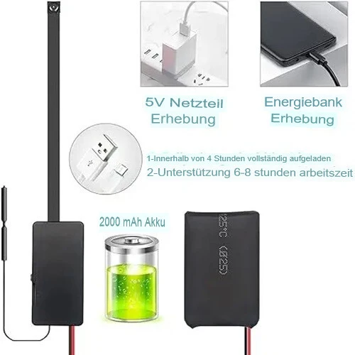 Wifi Mini Kamera Wlan Live App Überwachungskamera Video Ton Aufnahme Haus Auto Cam TuyaSmart App