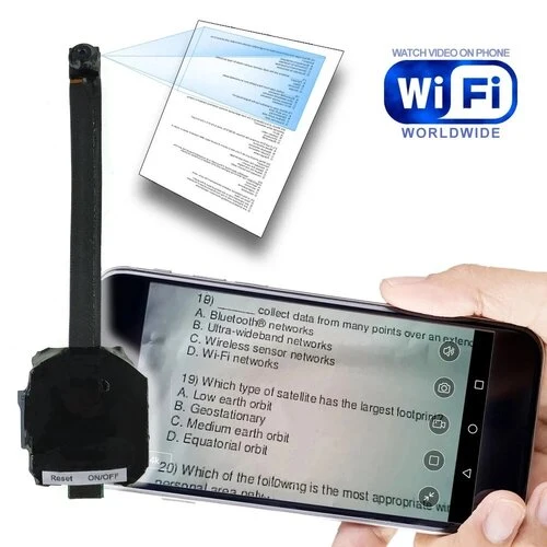 Wlan Mini Knopf 4K Kamera Video Wifi IP Knopf Überwachungskamera Text Prüfung Schule