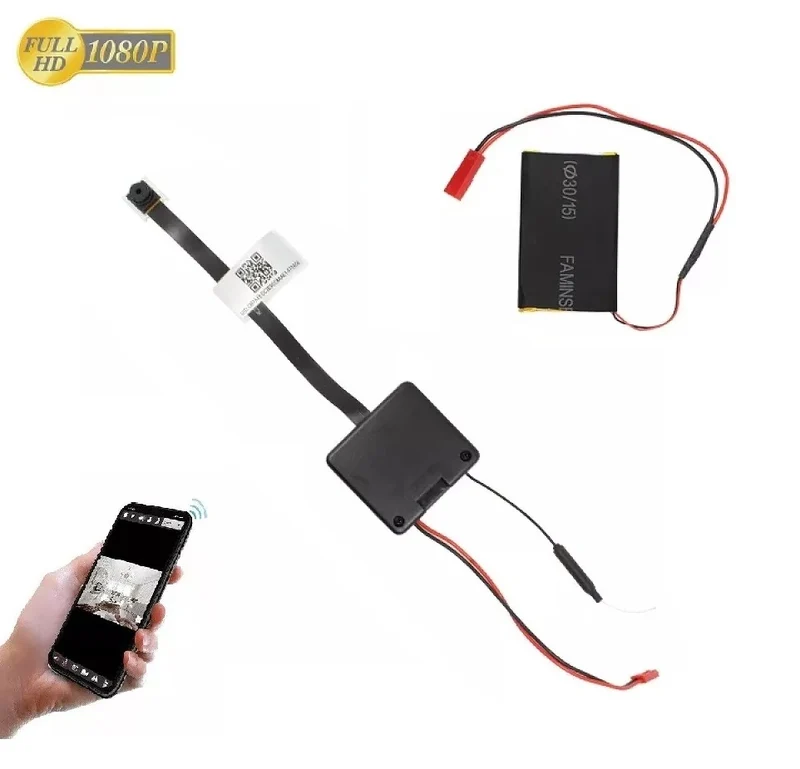 Wlan Mini Knopf Überwachungskamera Wifi Ip Live App Video Ton Bild Aufnahme