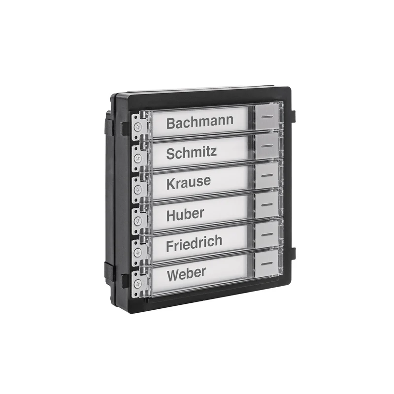 ABUS TVHS20020S - Klingeltasten-Modul (6 Tasten) für Türsprechanlage (Edelstahl)