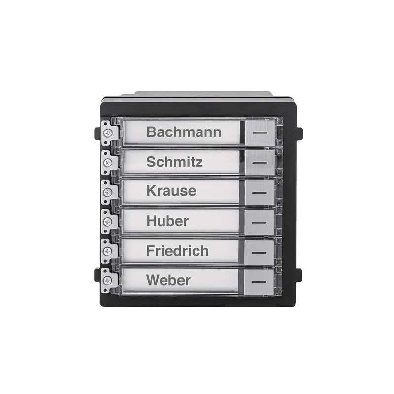 ABUS TVHS20020S - Klingeltasten-Modul (6 Tasten) für Türsprechanlage (Edelstahl)