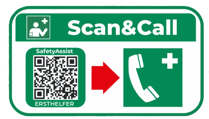 Scan&Call QR-Code Etiketten + Aushang