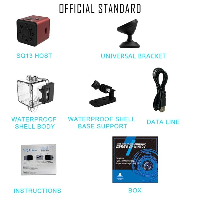 Wsdcam Mini Camera WIFI Camera SQ13 SQ23 SQ11 SQ12 FULL HD 1080P Night Vision Waterproof Shell CMOS Sensor Recorder Camcorder