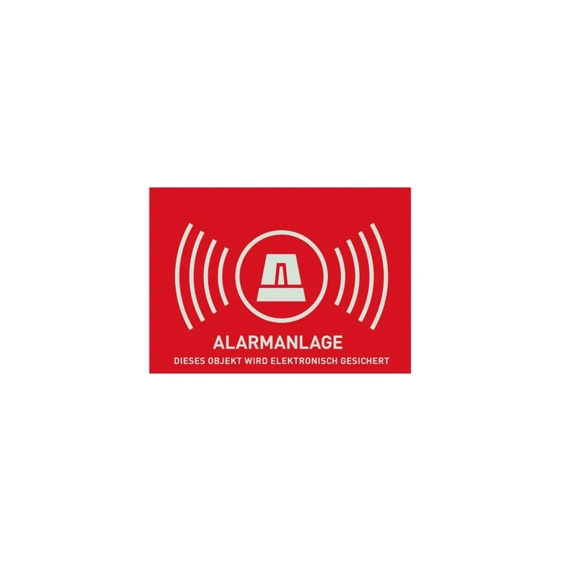 Warnaufkleber "Alarmanlage" 74 x 52,5 mm | AU1323