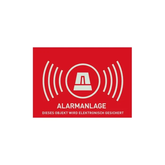 Warnaufkleber "Alarmanlage" 148 x 105 mm | AU1322