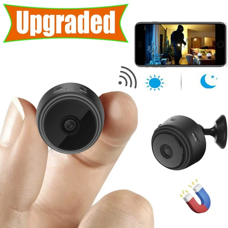 Mini Camera, Home Security Camera WiFi, Night Vision 1080P Wireless Surveillance Camera, Remote Monitor Phone App