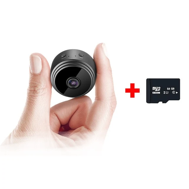 Mini Camera, Home Security Camera WiFi, Night Vision 1080P Wireless Surveillance Camera, Remote Monitor Phone App