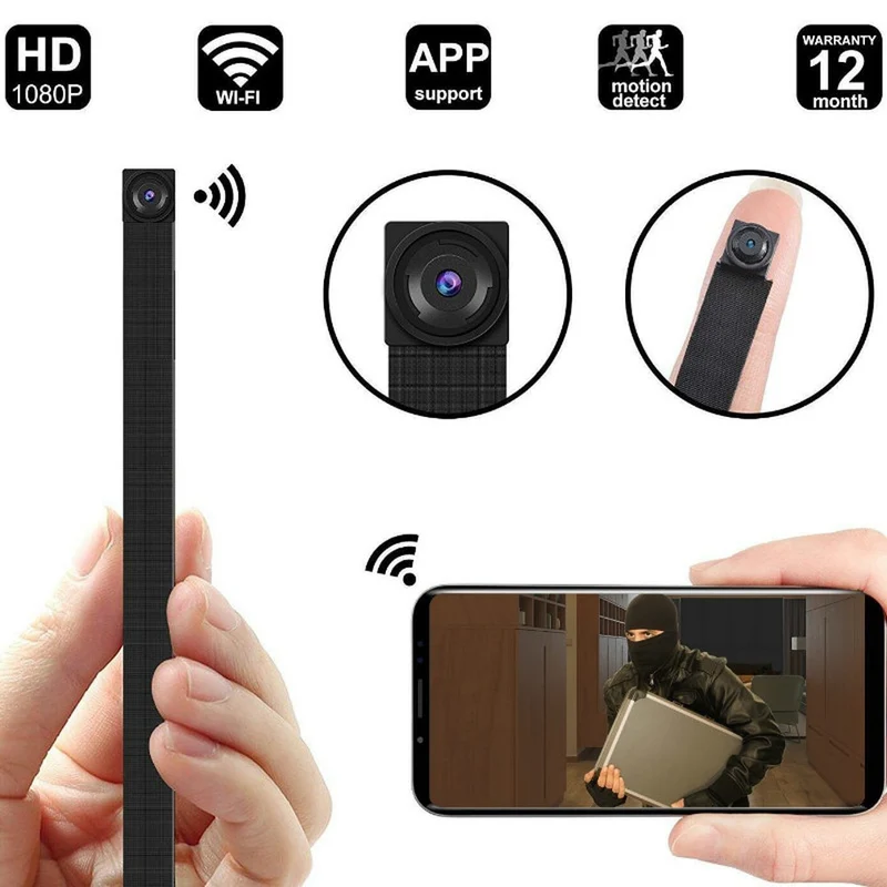 2019 Newest 1080P Full HD H.264 Ultra Mini WIFI Flexible Camera Video Audio Recorder Motion Detection Camcorder IP P2P