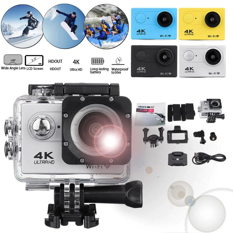 Action Camera Ultra Hd 4k 30m Wifi 2.0 170d Screen 1080p Underwater Waterproof Sport Camera Go Extreme Pro Cam