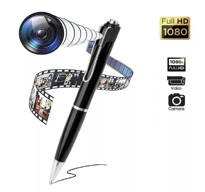 Kugelschreiber mit Full HD Versteckte Kamera Spycam Mini Cam Stift Video Ton Bild Aufnahme