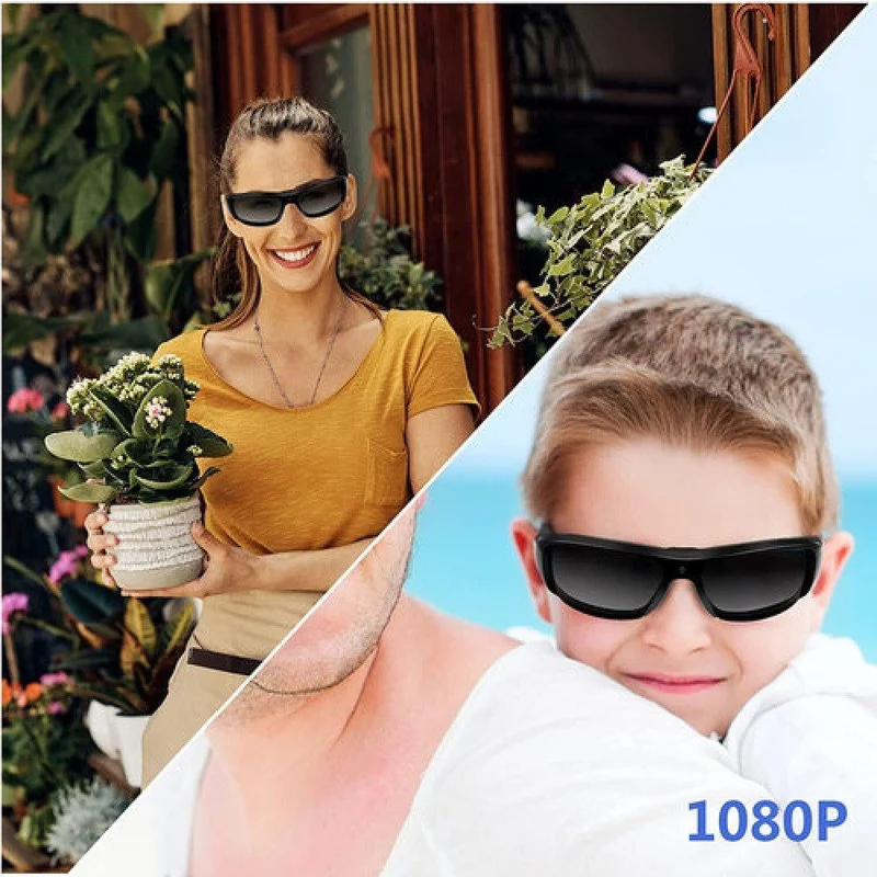 Sonnenbrille mit Full HD versteckte Kamera Video Ton Bild Aufnahme Spycam Biker Cam
